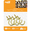 National Hardware 7-8 In. Solid Brass Series Cup Hook (5 Count) N119-669 212790