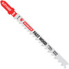Diablo 4 In. x 6 TPI T-Shank Bi-Metal Jig Saw Blade for Fast Wood (5-Pack)