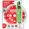 Diablo 6 In. Segmented Rim Dry-Wet Cut Diamond Blade DMADS0600 349193
