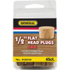 General Tools 1-2 In. Oak Flat Head Plug (45-Count) 313012 389572