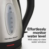 Hamilton Beach 1.7L Stainless Steel Electric Kettle with LED Light Ring 41037G 640626 Hamilton Beach 1.7L Stainless Steel Electric Kettle with LED Light Ring 41037G 640626