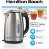 Hamilton Beach 1.7L Stainless Steel Electric Kettle with LED Light Ring 41037G 640626