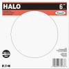 Halo 6 In. White Baffle Recessed Light Fixture Trim with 2 Removable Rings RE-6100WB 552778