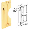 Defender Security 3 In. x 7 In. Polished Brass Latch Guard U 9502