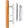 Prime-Line White Mortise Style Outside Sliding Door Handle Set C 1204