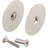 Defender Security 2-5/8 In. Satin Nickel Hole Cover Plate U 10446