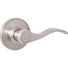 Steel Pro Brushed Nickel Wave Passage Door Lever LC2X203B