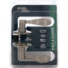 Steel Pro Brushed Nickel Wave Passage Door Lever LC2X203B 201101