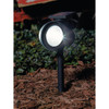 Outdoor Expressions Black 15 Lumens Plastic Floodlight Solar Path Light