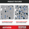 Rust-Oleum Color Chip Concrete Coating, 1 Lb., Gray 301359 771972