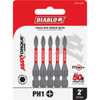 Diablo #1 Phillips 2 In. Power Impact Screwdriver Bit (5-Pack) DPH12P5