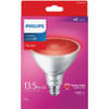 Philips 100W Equivalent Red PAR38 Medium LED Floodlight Light Bulb 568295 501951