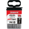 Diablo #2 Phillips 2 In. Power Impact Screwdriver Bit (15-Pack) DPH22P15