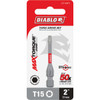 Diablo T15 TORX 2 In. Power Impact Screwdriver Bit DT152P1