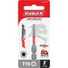 Diablo T15 TORX 2 In. Power Impact Screwdriver Bit DT152P1