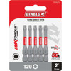 Diablo T20 TORX 2 In. Power Impact Screwdriver Bit (5-Pack) DT202P5