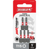 Diablo T15 TORX 1 In. Insert Impact Screwdriver Bit (5-Pack) DT151P5