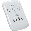Do it Best 3-Outlet-4-USB 1200J White Plug-In Surge Protector LA-9A-4 503185
