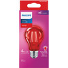 Philips Red A19 Medium 4W Indoor-Outdoor LED Decorative Party Light Bulb 568832 535300