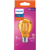 Philips Orange A19 Medium 4W Indoor-Outdoor LED Decorative Party Light Bulb 568840 535377