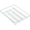 iDesign Linus 10.75 In. W. x 13.75 In. L. x 2 In. D. Clear Cutlery Tray 53930