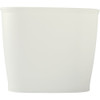 iDesign Kent 2 Gal. White Oval Wastebasket 93441 616580