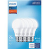 Philips EyeComfort 75W Equivalent Soft White A19 Medium LED Light Bulb (4-Pack) 565374 503815