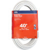 Master Electrician 40 Ft. 16/3 Medium-Duty White Patio Extension Cord 02356-01ME
