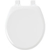 Bemis Mayfair Round Closed Front Slow Close White Wood Toilet Seat 43SLOW 000 407079