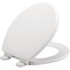 Bemis Mayfair Round Closed Front Slow Close White Wood Toilet Seat 43SLOW 000