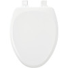 Bemis Mayfair Elongated Closed Front Slow Close White Wood Toilet Seat 143SLOW 000 482618