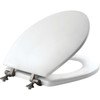 Mayfair Wht Wood Rnd Toilet Seat 44BN 000