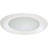 Halo 6 In. White Disc Frosted Glass Lens Recessed Light Fixture Trim Pack of 6