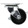 Shepherd Hardware 2 In. General-Duty Soft Rubber Swivel Plate Caster with Brake 9509 203033