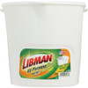 Libman 3 Gal. White All-Purpose Dual Spout Bucket 256 602040