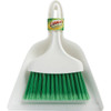 Libman 7 In. Poly Whisk Broom with Dust Pan, Green Bristles 1031 602064