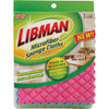 Libman 10 In. x 7 In. Microfiber Sponge Cloth (3-Count)