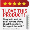 Command 10 Lb Black Picture Hanging Strips, 4 Pairs 17201BLK-ES 241152