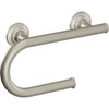 Moen 8 In. Grab Bar with Toilet Paper Holder, Brushed Nickel LR2352DBN