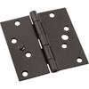 National Hardware 4 In. Oil Rubbed Bronze Square Door Hinge, (3-Pack) N830-402