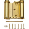 National Hardware 3 In. Satin Brass Double-Acting Spring Door Hinge N100-049