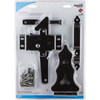 National Hardware 8 In. Black Ornamental Gate Kit N109-015 201394
