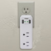Prime Wire & Cable 2 Power & 2 USB White Space Saving USB Wall Charger PBUSB242-A 501933