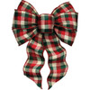 Holiday Trims Red-Green Plaid Bow 6126 Pack of 12 900203