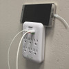 Prime Wire & Cable 6 Power & 2 USB White Wall Charger PBUSB346S 501921