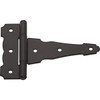 National Hardware 4 In. Black Ornamental Reversible T-Hinge N881-904