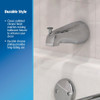 Do it Best Universal Fit Chrome Bathtub Spout with Diverter DIB825-35 417422