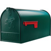 Gibraltar Elite T2 Large Green Steel Rural Post Mount Mailbox E1600GAM 200473