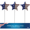 Alpine 24 In. Metal American Flag Garden Stake Lawn Ornament QEL152 Pack of 18 705754