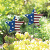 Alpine 24 In. Metal American Flag Garden Stake Lawn Ornament QEL152 Pack of 18 705754